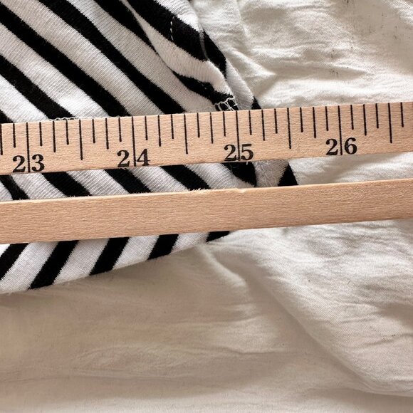 T By Talbots Womens Striped Zip-Up Jacket 3/4 Sleeve 2X Black & White Nautical - Picture 7 of 10